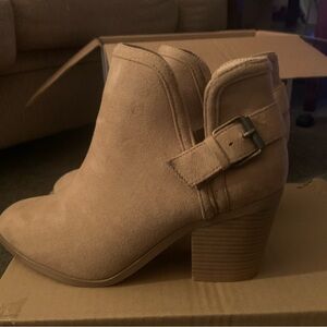 Tan Suede Ankle Boots
